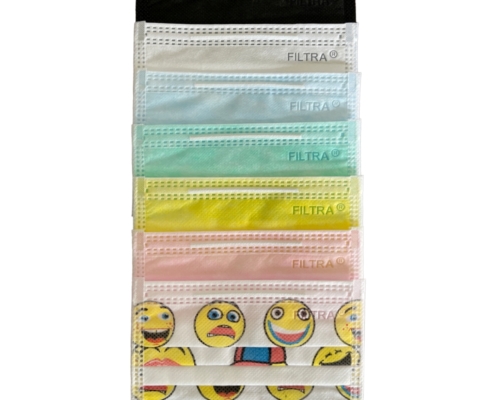 3-Layer Ear Loop Mask Multi Color Kids Open4