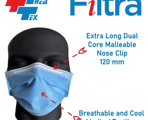 3-Layer Tie-On Mask Blue SMS2