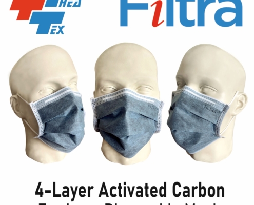 4-Layer Ear Loop Mask Carbon