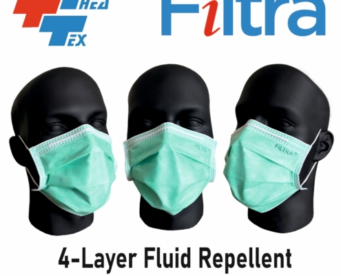 4-Layer Ear Loop Mask Green