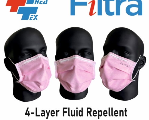 4-Layer Ear Loop Mask Pink