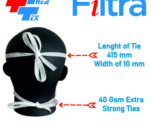 4-Layer Tie-On Visor Mask Blue6