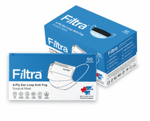 4-Ply Ear Loop Anti For Mask Blue1