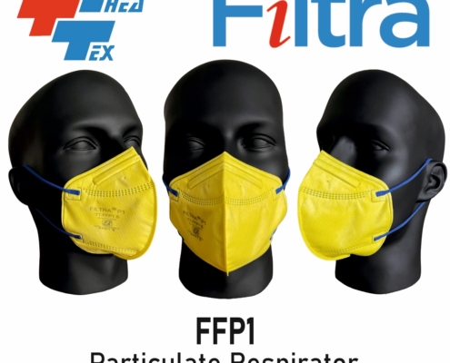 C Shape Ear Loop FFP1 Mask Yellow1