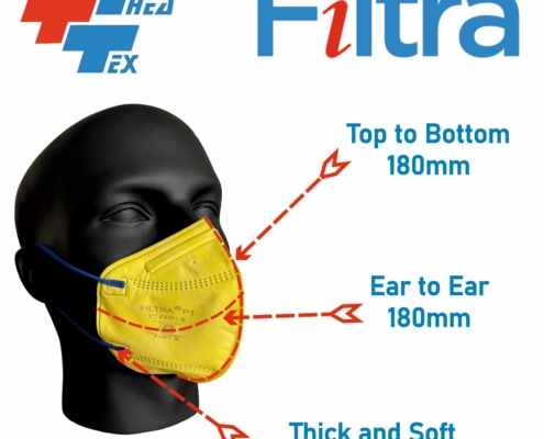 C Shape Ear Loop FFP1 Mask Yellow3