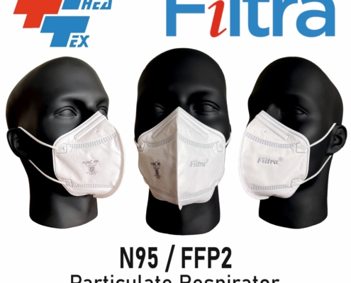 C Shape Ear Loop FFP2 N95 Mask White1