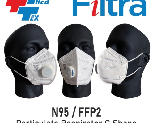 C Shape Ear Loop FFP2V S N95 Mask White1