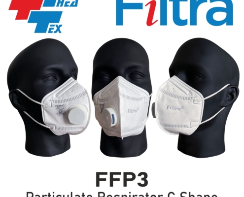 C Shape Ear Loop FFP3V S Mask White1