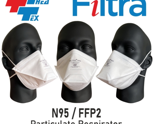 Duck Bill Head Band FFP2 N95 Mask White1