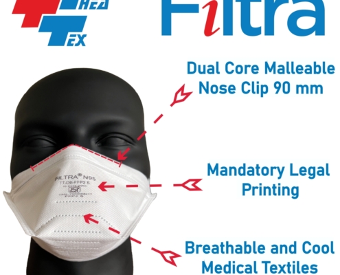 Duck Bill Head Band FFP2 N95 Mask White2