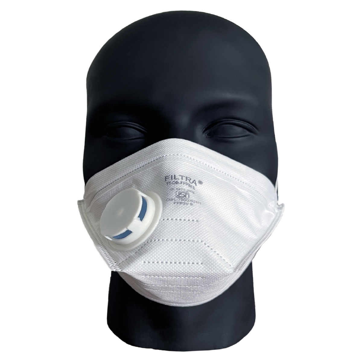 Duck Bill Head Band FFP2V S N95 Mask White