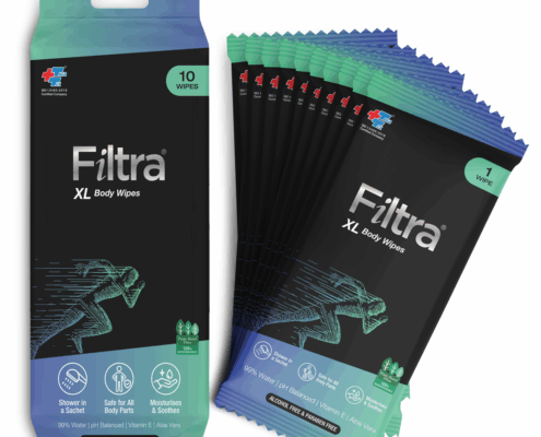 Filtra XL Body Wipes Bag & Pouches